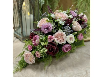 Zaťažená ikebana na hrob 60cm