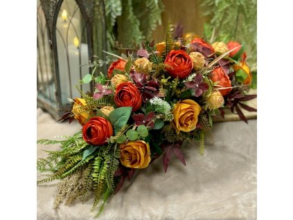 Zaťažená ikebana na hrob 60cm