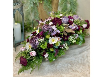 Zaťažený aranžmán na hrob 80cm