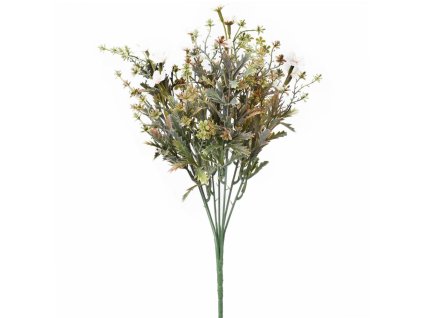 Zeleň drobné kvietky zeleno-biele 36 cm