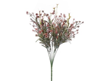 Zeleň drobné kvietky zeleno-ružová 36 cm