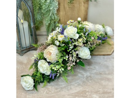 Zaťažená ikebana na hrob 60cm