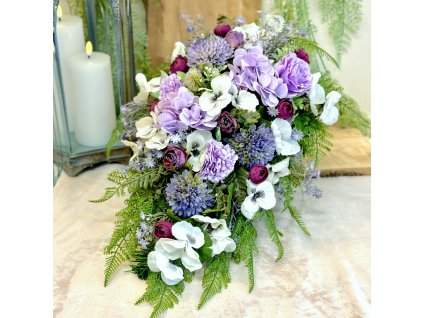 Zaťažená ikebana na hrob 50x30cm