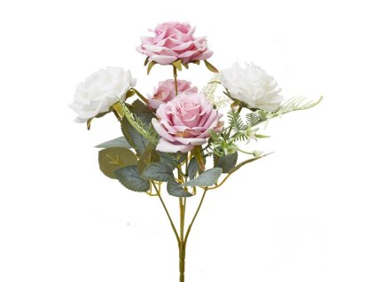 Kytica ruža ružová 32 cm