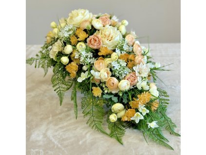 Zaťažená ikebana na hrob 50x30cm