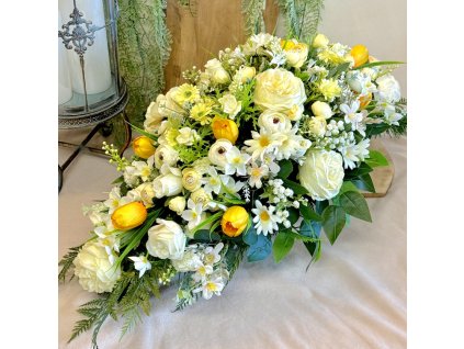 Zaťažená ikebana na hrob 80cm