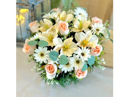 Zaťažená ikebana na hrob 30cm