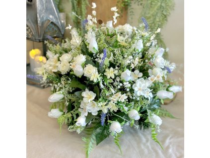 Zaťažená ikebana na hrob 50cm