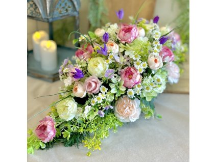 Zaťažená ikebana na hrob 60cm