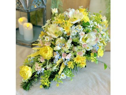 Zaťažená ikebana na hrob 60cm