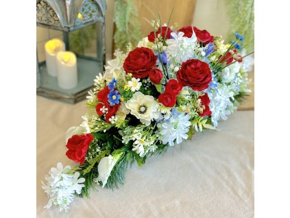 Zaťažená ikebana na hrob 60cm