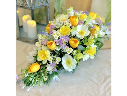 Zaťažená ikebana na hrob 60cm