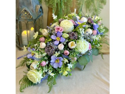 Zaťažená ikebana na hrob 60cm