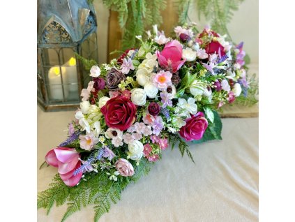 Zaťažená ikebana na hrob 60cm