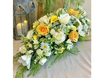 Zaťažená ikebana na hrob 60cm