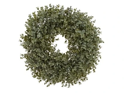 Veniec eukalypt zel-biely 30 cm