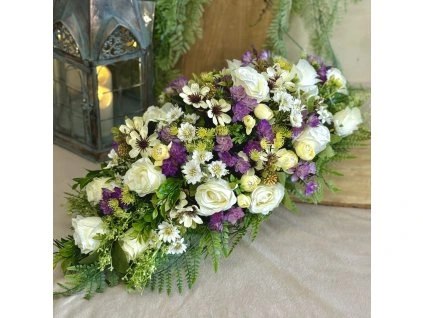 Zaťažená ikebana na hrob 60cm