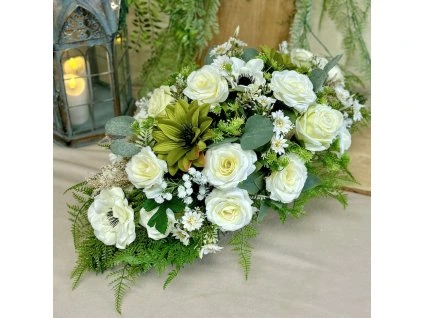 Zaťažená ikebana na hrob 60cm