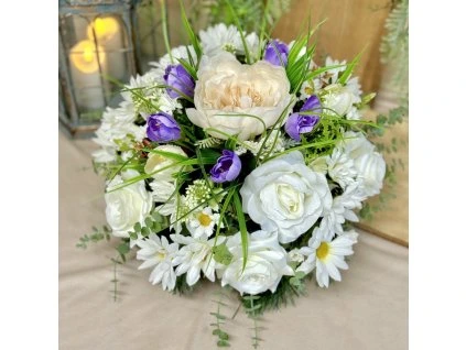 Zaťažená ikebana na hrob 35cm