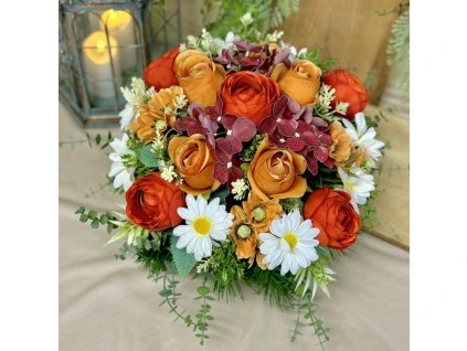 Zaťažená ikebana na hrob 35cm