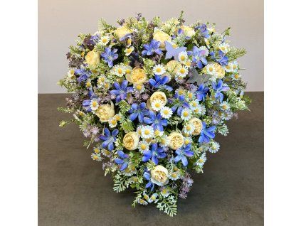 Zaťažené srdiečko na hrob 40cm