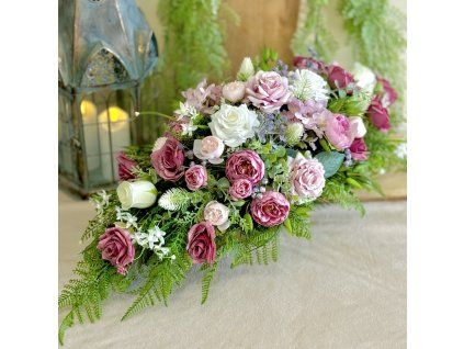 Zaťažená ikebana na hrob 60cm