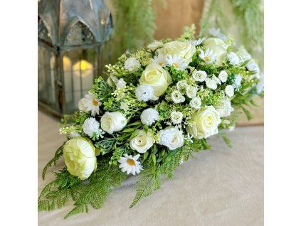 Zaťažená ikebana na hrob 60cm