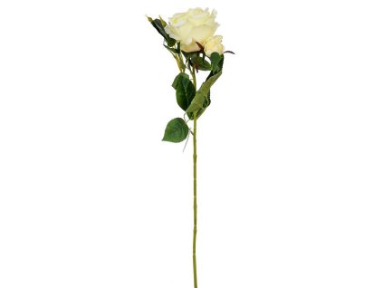 Umelý kvet krémová ruža 65 cm
