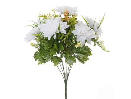 Kytica dahlia biela 48 cm
