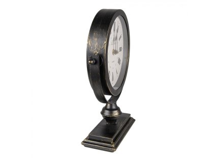 Stolné hodiny čierne 25x8x30 cm