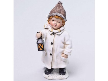 Dieťa biela polyres b 18 cm