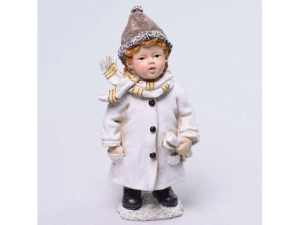 Dieťa biela polyres a 18 cm