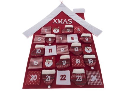 Adventný kalendár 68x1x68 cm