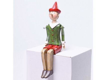 Vianočná figúrka pinokio 20x10x6,5 cm