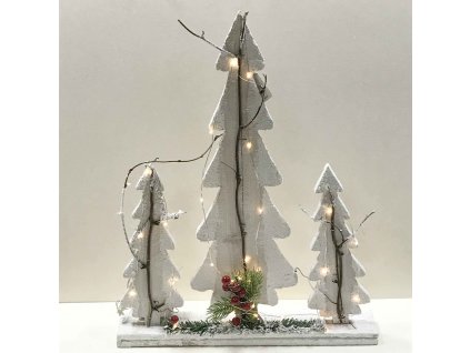 Drevený strom s osvetlením 50 cm