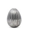 Dekoračné vajíčko strieborné