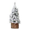 Zasnežený stromček na pníku, 8x8x19