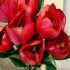 Jarná kytica červený tulipán 40cm