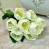 Jarná kytica biely tulipán 40cm