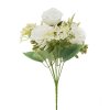 Kytica ruža drobné kvietky biela 27 cm