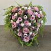 Zaťažená ikebana na hrob srdiečko 50cm