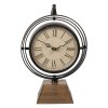 Stolové hodiny s kovovým rámom 21x11x31 cm