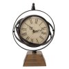 Stolové hodiny s kovovým rámom 21x11x31 cm