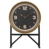 Stolové hodiny so zlatým rámom 53x8x35 cm