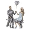 Figúrka zamilovaného páru na lavičke