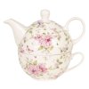Porcelánová kanvička so šálkou garden 400 ml/250 ml
