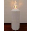 Led sviečka teplá biela 16 cm