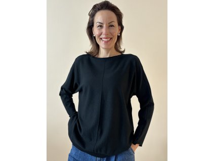 Svetr s nádechem netopýřích rukávů