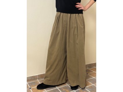 Kalhoty z tenkého manšestru elastické pase