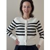 Svetřík na knoflíčky s proužkem